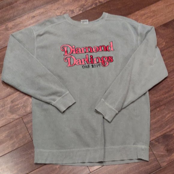 Comfort Colors Grey Crew Neck Sweatshirt SIZE LARGE - Picture 1 of 2